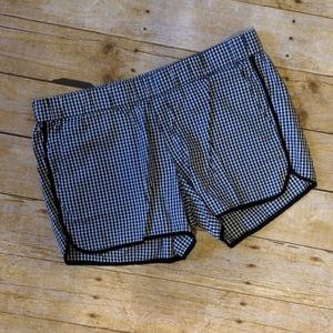 Kut from the Kloth Black White Gingham Shorts